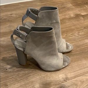 Vince open toed booties